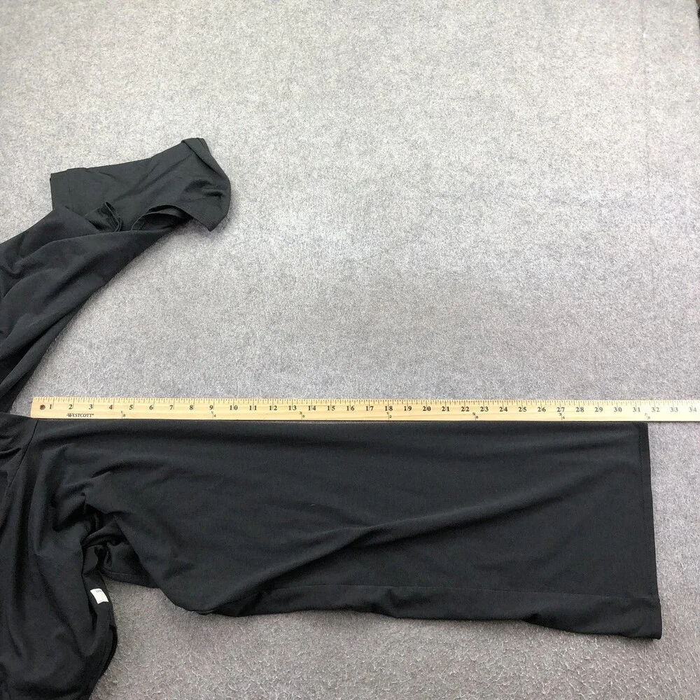 Vuori Sweatpants Womens Medium Black Jersey Wide Leg Pockets Lounge - Picture 9 of 10